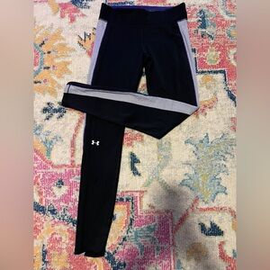 Under Armour Cold Gear Compression Leggings Black
Purple Stripe Small